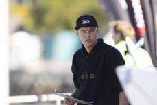 Jimi Higgins during the 2022 South Island Surfing Championships held at St Clair, Dunedin, New Zealand. April 15-18, 2022. Photo: Derek Morrison