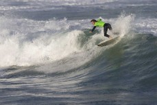 Taieri surfer Karne Gabbott during the 2022 South Island Surfing Championships held at St Clair, Dunedin, New Zealand. April 15-18, 2022. Photo: Derek Morrison