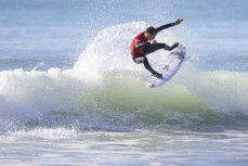 Caleb Cutmore in action during the 2022 South Island Surfing Association Men's Canterbury Champs held at North Wai, Christchurch, New Zealand. Photo: Derek Morrison