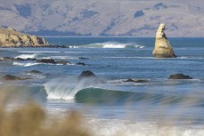 Lineup on Otago's North Coast, New Zealand.