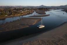 Dawn on the estuary at Karitane, Dunedin, New Zealand.