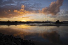 Dawn on the estuary at Karitane, Dunedin, New Zealand.