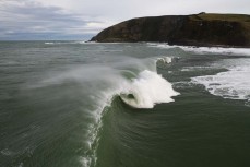 No takers for this wave at a remote beachbreak in the Catlins, New Zealand. Photo: Derek Morrison