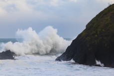 Stormy conditions at Second Beach, Dunedin, New Zealand.Credit: Derek Morrison