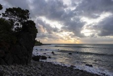 Whale Bay at dusk, Raglan, Waikato, New Zealand.