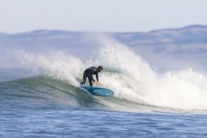 A ripper tears a wave up on a fun autumn day at Blackhead, Dunedin, New Zealand.Photo: Derek Morrison