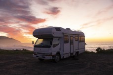 The Salty Slug at sunrise at Kaikoura, New Zealand.Photo: Derek Morrison