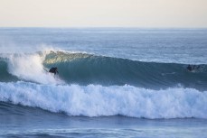 Simon Hodges makes the most of fun winter waves at Blackhead, Dunedin, New Zealand.
Photo: Derek Morrison
