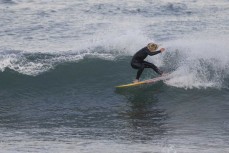 Keo Morrison shredding at St Clair, Dunedin, New Zealand.
Photo: Derek Morrison