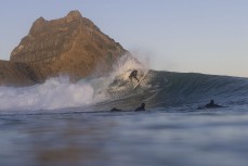 Jimi Crooks on form during a fun evening session in winter at Blackhead, Dunedin, New Zealand.Credit: Derek Morrison