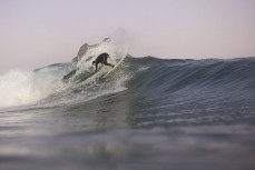Jimi Crooks on form during a fun evening session in winter at Blackhead, Dunedin, New Zealand.Credit: Derek Morrison
