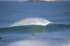 Empty wave during a fun winter session at Blackhead, Dunedin, New Zealand.
Photo: Derek Morrison