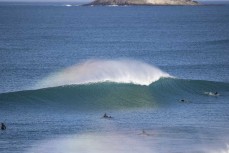 Empty wave during a fun winter session at Blackhead, Dunedin, New Zealand.Photo: Derek Morrison