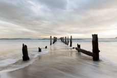 St Clair Poles, Dunedin, New Zealand.