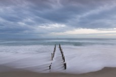 St Clair Poles, Dunedin, New Zealand.