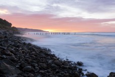 St Clair Poles, Dunedin, New Zealand. 