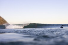 Jimi Crooks making the most of a wave at Blackhead, Dunedin, New Zealand.Credit: Derek Morrison