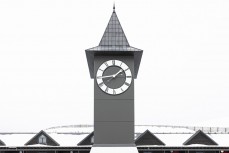 Clocktower at Cardrona ski field, Cardrona Valley, New Zealand.