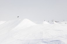 Incredible snow base at Cardrona ski field, Cardrona Valley, New Zealand.