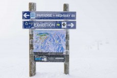 Icy cold temperatures at Cardrona ski field, Cardrona Valley, New Zealand.