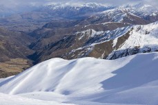 The new Willows area is a gem at Cardrona ski field, Cardrona Valley, New Zealand.