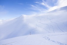 The new Willows area is a gem at Cardrona ski field, Cardrona Valley, New Zealand.