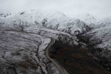 Fresh dusting across the Cardrona Valley, Central Otago, New Zealand.