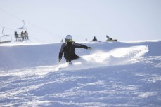 Keo Morrison making the most of some good snow at Cardrona, Central Otago, New Zealand.