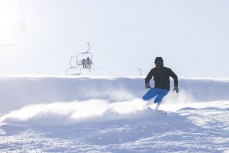 Derek Searancke making the most of some good snow at Cardrona, Central Otago, New Zealand.
