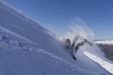 Rewa Morrison at Cardrona ski field, Cardrona Valley, Wanaka, New Zealand.