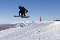 Flint Sherborne at Cardrona ski field, Cardrona Valley, Wanaka, New Zealand.