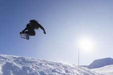 Matt Sherborne at Cardrona ski field, Cardrona Valley, Wanaka, New Zealand.