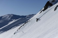 Alex Minhinnick at Cardrona ski field, Cardrona Valley, Wanaka, New Zealand.