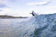 Jack Higgins off the top during a fun session at Middles Beach, Dunedin, New Zealand.Credit: Derek Morrison