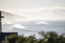 Empty waves at St Clair, Dunedin, New Zealand.