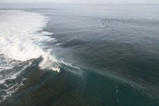 Russ slots in during a September swell at Lance's Lefts in the Mentawais Island chain, Western Sumatra, Indonesia.