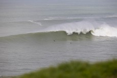 Chunky waves at a surf break near Mahia, Hawke's Bay, New Zealand.
