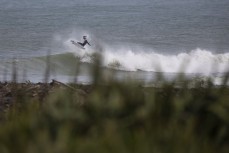 Free surf during the 2022 New Zealand Scholastics Surfing Champioships held at a pointbreak near New Plymouth, Taranaki, New Zealand.