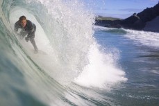 Billy Stairmand during a Backdoor surf trip in the South Island, New Zealand. Photo: Derek Morrison