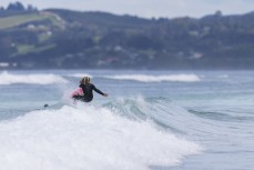 Keo Morrison making the most of fun waves at Blackhead, Dunedin, New Zealand.
Credit: Derek Morrison