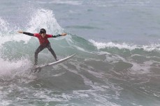 Kalani Summerton is bounced by backwash during the opening ladder contest of the year for South Coast Board Riders Association held at St Clair, Dunedin, New Zealand.
Credit: Derek Morrison