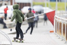 Pipiata Ritchie skates the esplanade during the opening ladder contest of the year for South Coast Board Riders Association held at St Clair, Dunedin, New Zealand.
Credit: Derek Morrison