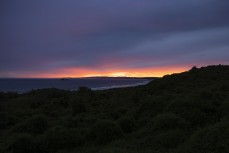 Sunset at Green Island, Dunedin, New Zealand.