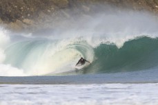 Davy Wooffindin during a playful swell in the Catlins, Southland, New Zealand.
Credit: Derek Morrison