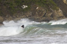 Connor Tomoana during a playful swell in the Catlins, Southland, New Zealand.
Credit: Derek Morrison