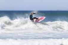 Keo Morrison during a small summer swell at Blackhead, Dunedin, New Zealand.
Credit: Derek Morrison