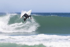 Josh Thickpenny during a small summer swell at Blackhead, Dunedin, New Zealand.
Credit: Derek Morrison