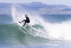 Josh Thickpenny during a small summer swell at Blackhead, Dunedin, New Zealand.
Credit: Derek Morrison