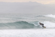 Rewa Morrison during a small summer swell at Blackhead, Dunedin, New Zealand.
Credit: Derek Morrison