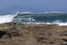 Mike McNally during a fun summer swell at a remote pointbreak in the Catlins, Southland, New Zealand.
Credit: Derek Morrison